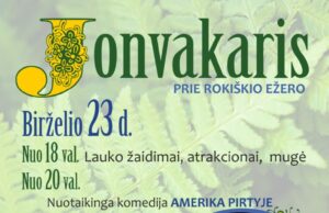 Jonvakaris prie Rokiškio ežero