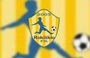 Pirmoji Rokiškio futbolininkų pergalė