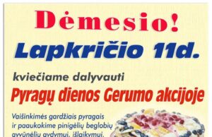 Pyragų dieną pajus ir beglobiai gyvūnai