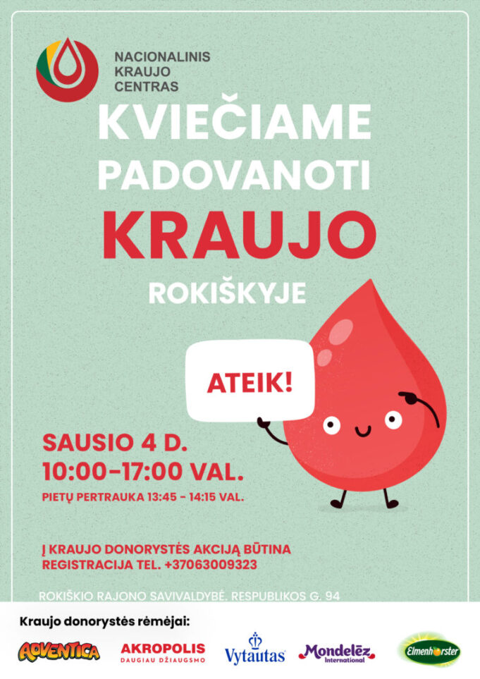 greta kraujo donorystė