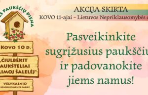 Kviečia sudalyvauti akcijoje „Čiulbėkit paukšteliai mylimoj šalelėj”