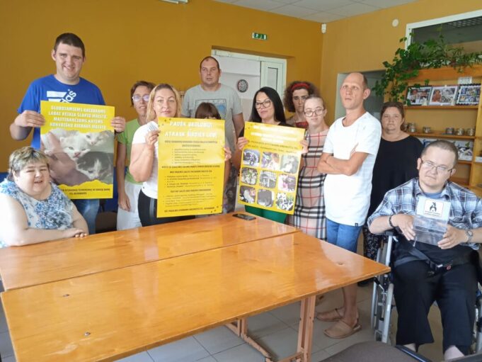 greta aukos gyvūnams neįgaliųjų centre