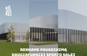 Išrinkite pavadinimą naujai statomai daugiafunkcei sporto salei
