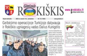 „Gimtasis Rokiškis“ 2023 m. vasario 14 d., antradienis