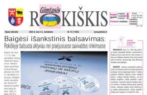 “Gimtasis Rokiškis” 2023 m. kovo 4 d., šeštadienis