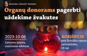 Iniciatyva organų donorams pegerbti