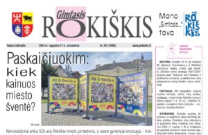 „Gimtasis Rokiškis” 2024 m. rugpjūčio 27 d., antradienis