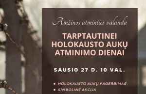 Tarptautinės Holokausto aukų atminimo dienos minėjimas bibliotekoje