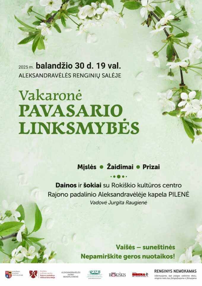 Pavasario vakarone Aleksandravėlėje