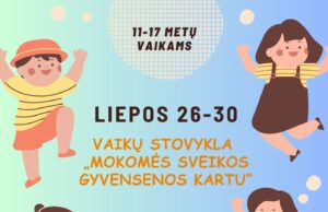 Nemokama stovykla vaikams, susiduriantiems su antsvorio problemomis