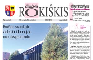 GIMTOJO ROKIŠKIO rugsėjo 5-osios numeryje