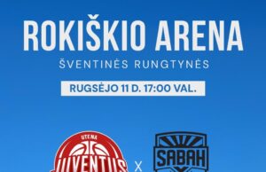 Šiandien Rokiškio arenoje – šventinės rungtynės