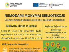 Nemokami mokymai. Registruokitės