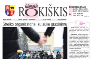 Penktadienio numeryje: