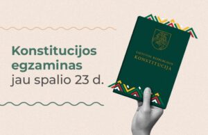 Konstitucijos žinių išbandymas sugrįžta spalio 23 dieną