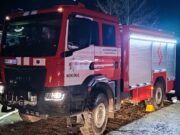 Ant buvusios kepyklos stogo užsidegė gandralizdis