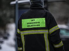 Užsidegė garažas, apdegė jame buvęs automobilis