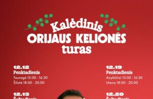 Kalėdinė staigmena Rokiškyje: prie miesto eglės stabtelės „Orijaus kelionių“ turas