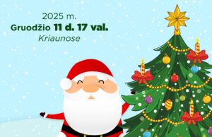 KALĖDŲ EGLUTĖS ĮŽIEBIMAS Kriaunose