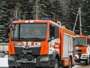 Degė elektros įvado skydinė