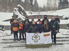 Rokiškio Juozo Tūbelio progimnazijos moksleiviai – pagarbos bėgime Vilniuje