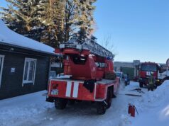 Kamine užsidegė suodžiai