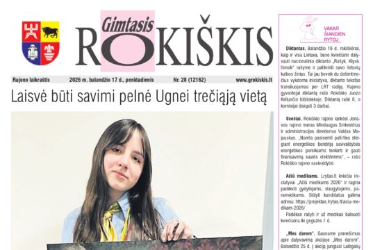 Naujausias „Gimtojo Rokiškio“ numeris