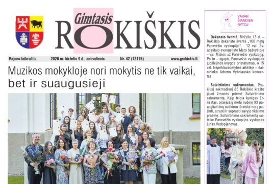 Šviežias „Gimtojo Rokiškio“ numeris jau paruoštas jums!