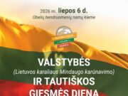 Valstybės (Lietuvos karaliaus Mindaugo karūnavimo) ir Tautiškos giesmės diena OBELIUOSE