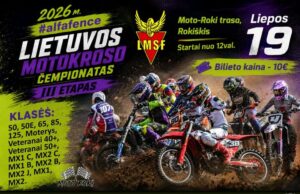 „Moto-Roki“ trasoje vyks trečiasis Lietuvos motokroso čempionato etapas