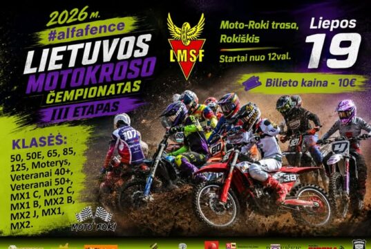 „Moto-Roki“ trasoje vyks trečiasis Lietuvos motokroso čempionato etapas