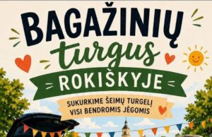 Bagažinių turgelis – jau šį šeštadienį!