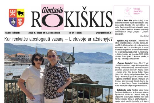 Naujame „Gimtojo Rokiškio“ numeryje