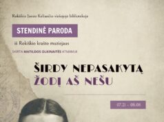 Stendinė paroda Matildos Olkinaitės atminimui „Širdy nepasakytą žodį aš nešu“