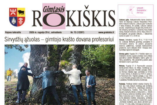 Naujame „Gimtojo Rokiškio“ numeryje