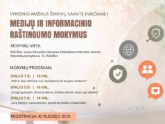 Vyresnio amžiaus žmonėms bibliotekoje vyks medijų ir informacinio raštingumo mokymai
