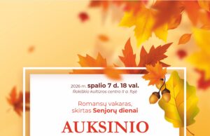 Romansų vakaras AUKSINIO RUDENS SPALVOS
