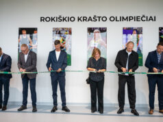 Duoklė Rokiškio sporto žvaigždėms: arenoje pradėta olimpiečių alėja (foto)