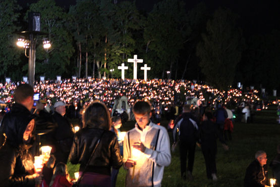 Į Agluoną suplūdo tūkstančiai maldininkų. N.Byčkovskio nuotr.