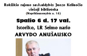 Renginio afiša.