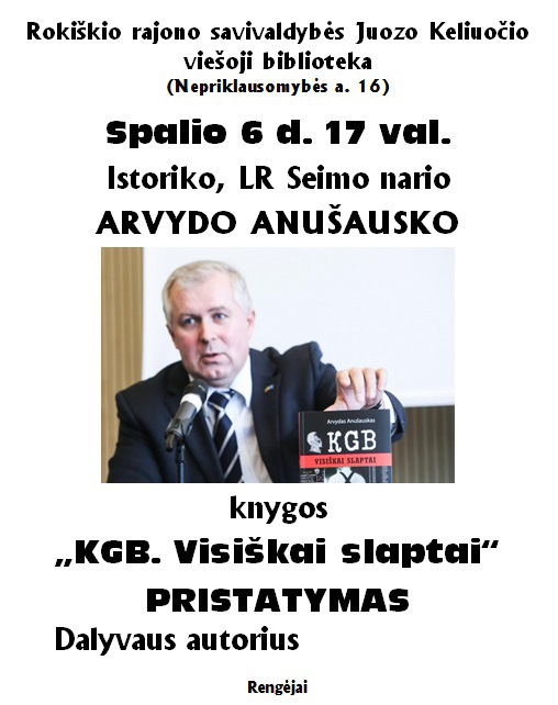 Renginio afiša.