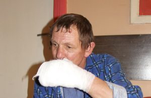 Galūnes nušalęs vyras pateko į rajono ligoninę. D.Zibolienės nuotr.