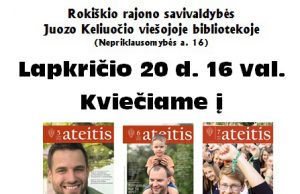 Susitikimas su Andriumi Navicku ir žurnalo “Ateitis” pristatymas Renginio afiša.