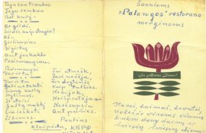 Poeto sveikinimas Moters dienos proga. J. Daniūnienės archyvo nuotr.