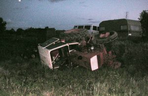 Avarijos kaltininkas - girtas traktorininkas. R.Kilkaus nuotr.