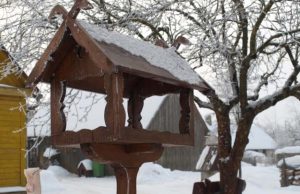 Mieste lesyklėlių – vos viena kita. Ši privataus namo kieme aptikta lesykla buvo stilingiausia. A.Minkevičienės nuotr.