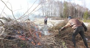 Degančių atliekų dūmai erzina kaimynus.