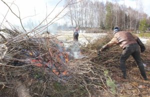 Degančių atliekų dūmai erzina kaimynus.