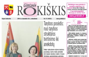 Šeštadienio "Gimtojo Rokiškio" numeris.