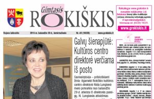 Ketvirtadienio "Gimtasis Rokiškis"